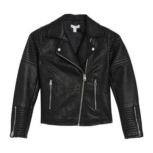 Topshop Black Leather Jacket